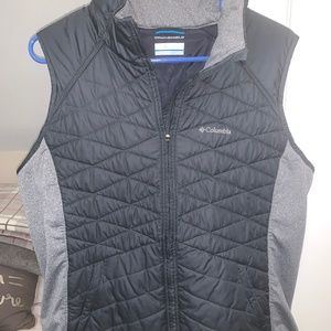columbia black vest